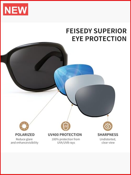 Vintage Square Polarized Sunglasses UV400 Protection main image 5